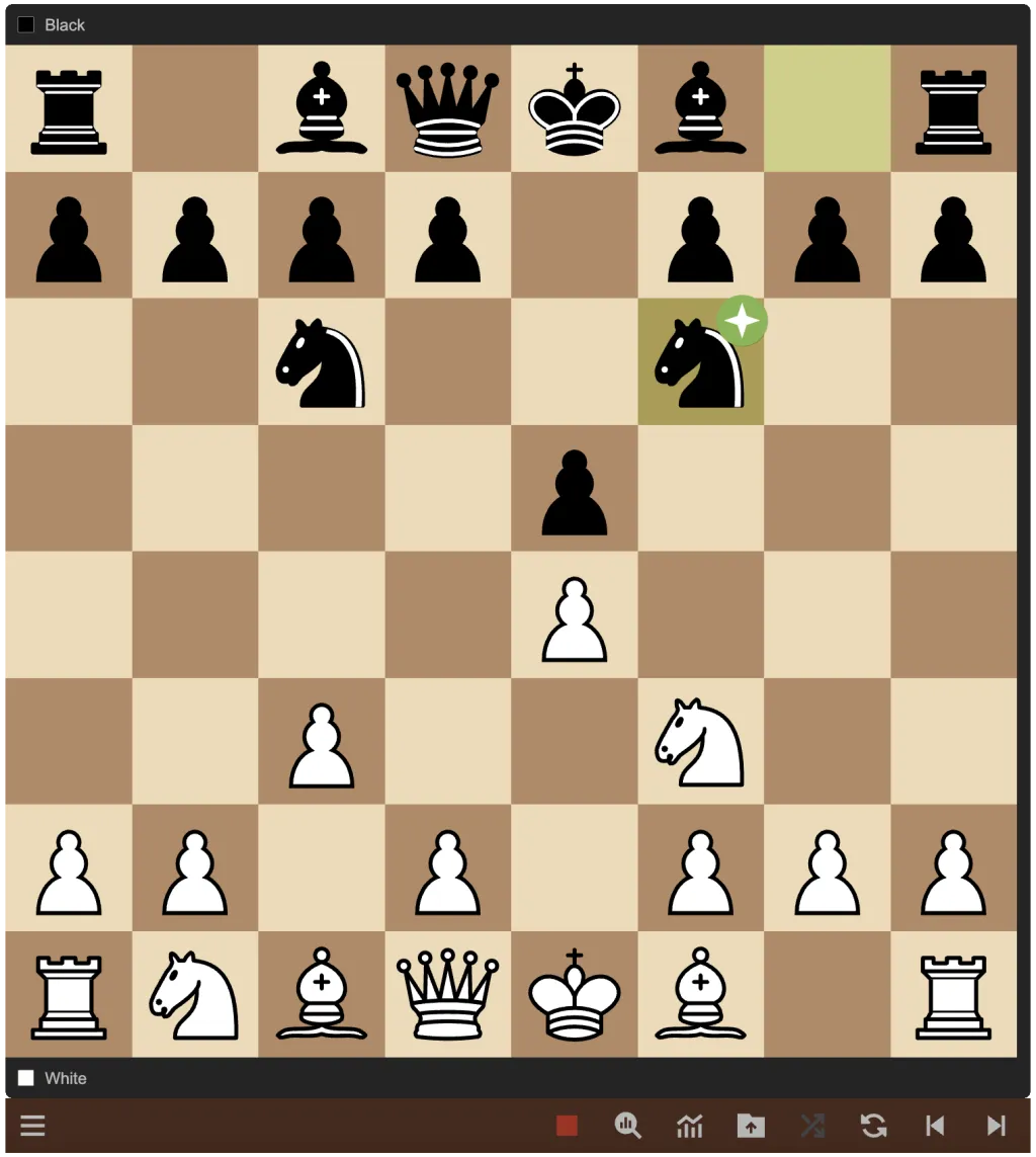 What is White's response?